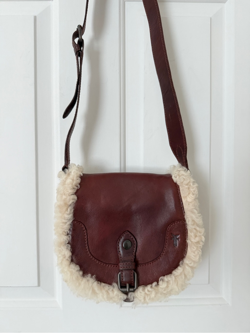 Frye Melissa Shearling Crossbody